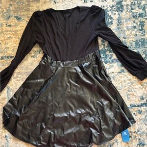 Cupshe Black Long Sleeve Dress